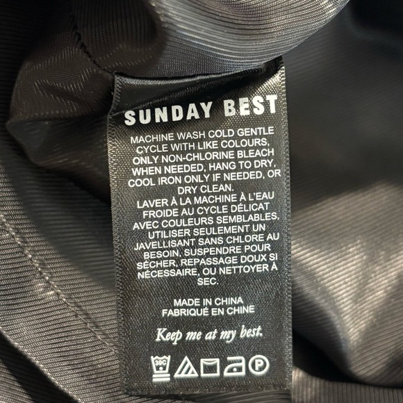 SUNDAY BEST Sz L Trish Dress Lined Pleated Deep V-Neck by Aritzia NEW WITH TAGS - Picture 14 of 14